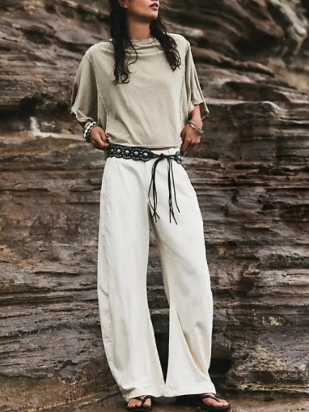 FP - Spotlight Washed Barrel Chino Trousers (Tofu)